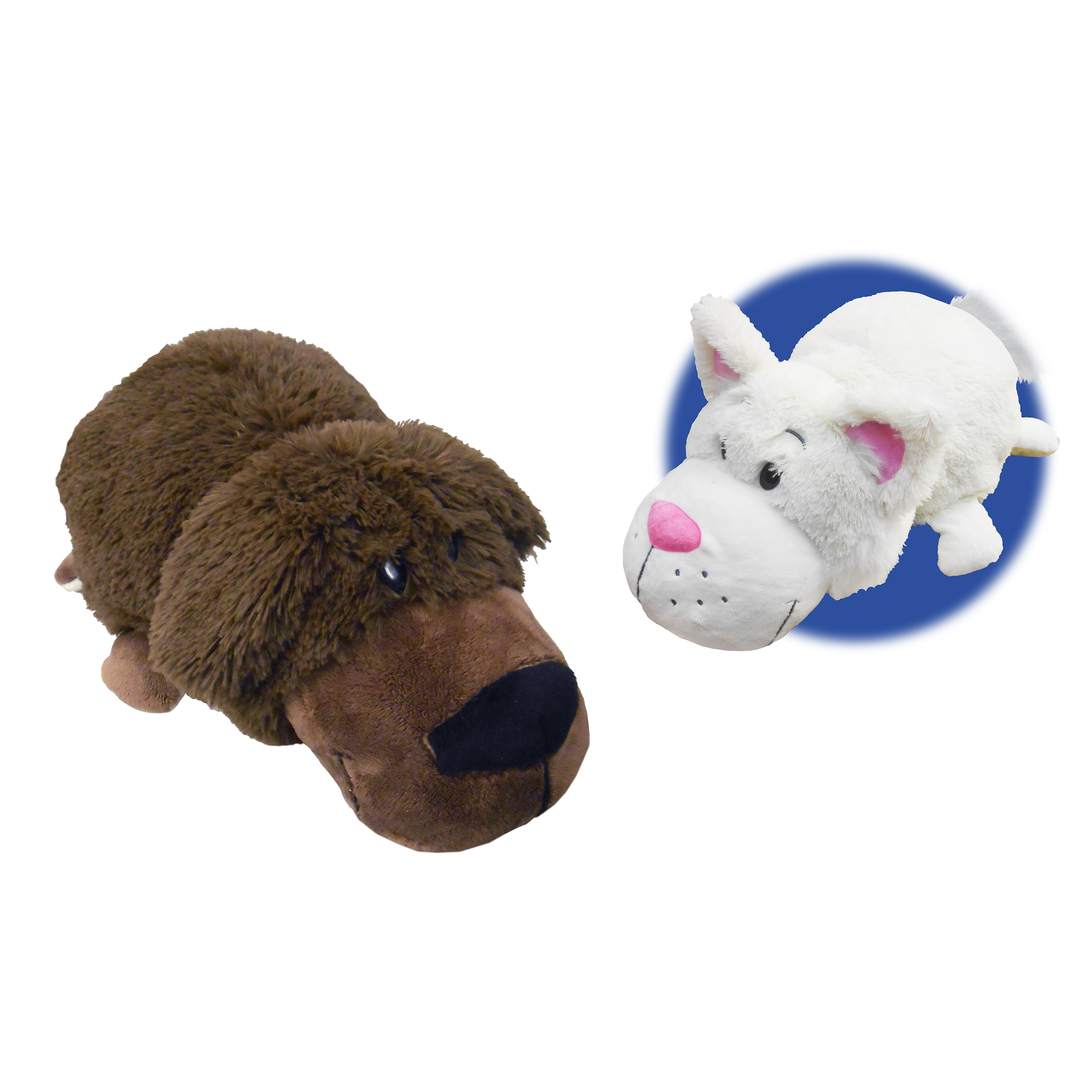 FlipaZoo Chocolate Lab & White Cat